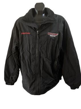 Discount Tire Employee Jacket – Black Zip-Up Windbreaker (Size M)